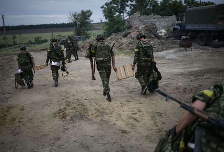 © Reuters. جيش كييف : طائرة روسية تسقط طائرة حربية أوكرانية فوق أوكرانيا