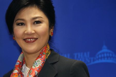 © Reuters. File photo of then Thailand's Prime Minister Yingluck Shinawatra in Bangkok
