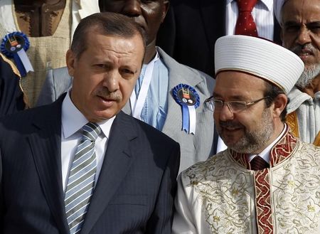 © Reuters.  رأس الهيئة الدينية بتركيا يؤكد لا شرعية "الخلافة الإسلامية" الجديدة