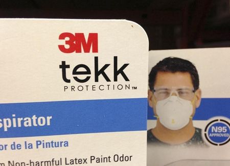 © Reuters. 3M Company's respirator masks are displayed in Encinitas, California