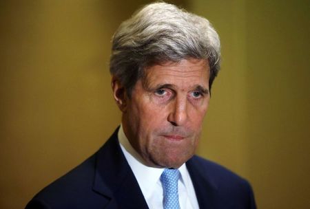 © Reuters. Secretário de Estado dos EUA, John Kerry, durante coletiva de imprensa no Cairo