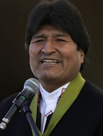 © Reuters. Presidente boliviano, Evo Morales, em La Paz