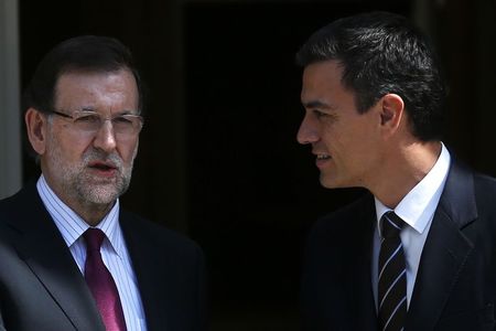 © Reuters. Pedro Sánchez coincide con Rajoy en que la consulta catalana es "ilegal"