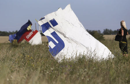 © Reuters. Expertos no logran llegar al avión estrellado en Ucrania por los combates