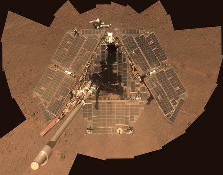 © Reuters. Foto da sonda Opportunity em Marte