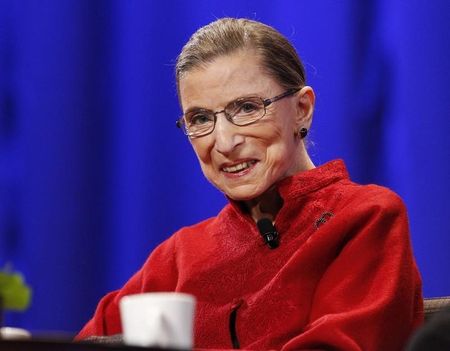 © Reuters. Justice Ginsburg attends the lunch session of The Women's Conference in Long Beach