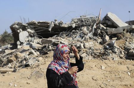 © Reuters. الهدنة بالنسبة لسكان غزة مجرد مهلة قصيرة