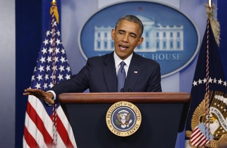 © Reuters. أوباما: سيكون من الصعب التوصل لوقف جديد لإطلاق النار في غزة