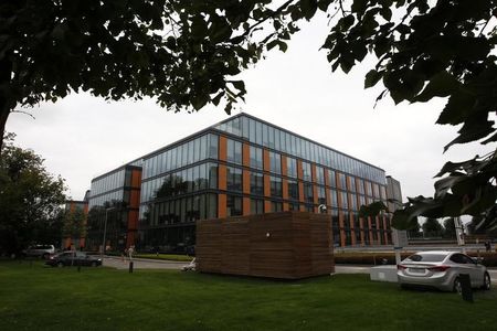 © Reuters. A general view of the headquarters of Russian cyber security company Kaspersky Labs in Moscow