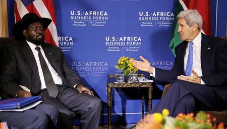 © Reuters. امريكا وجنوب السودان تحثان المتمردين على مواصلة محادثات السلام