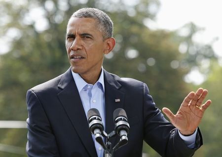 © Reuters. أوباما : التعامل مع المسلحين في العراق سيستغرق وقتا