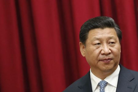 © Reuters. China's President Xi Jinping attends a meeting with Venezuela's President Nicolas Maduro at Miraflores Palace in Caracas