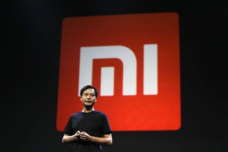 © Reuters. Lei Jun, founder and CEO of China's mobile company Xiaomi, speaks at launch ceremony of Xiaomi Phone 4 in Beijing