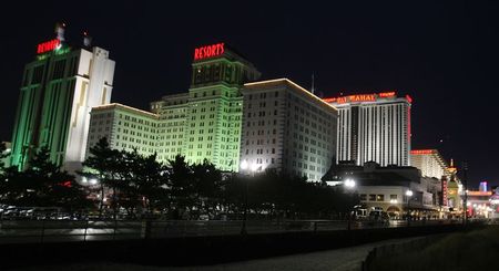 © Reuters. File of a view from the boardwalk of several casinos in Atlantic City, New Jersey