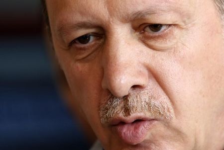 © Reuters. اردوغان يحث حزبه على المضي قدما في وضع دستور جديد