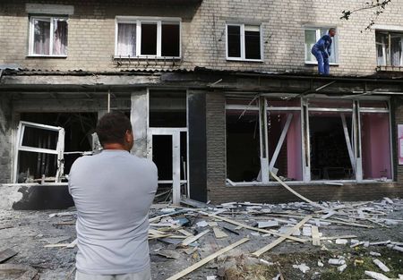 © Reuters. COMBATS À LOUHANSK ET DONETSK, BASTIONS SÉPARATISTES DE L’EST DE L’UKRAINE