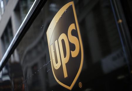 © Reuters. A UPS delivery truck is seen in New York City