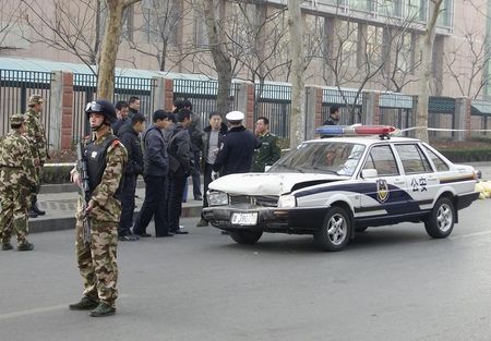 © Reuters. وسائل اعلام: رجل مسلح بسكين يطعن 7 أشخاص في مدينة جوانجتشو الصينية