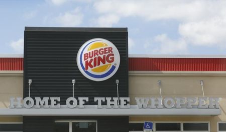 © Reuters. Sign on a Burger King restaurant is shown in Miami