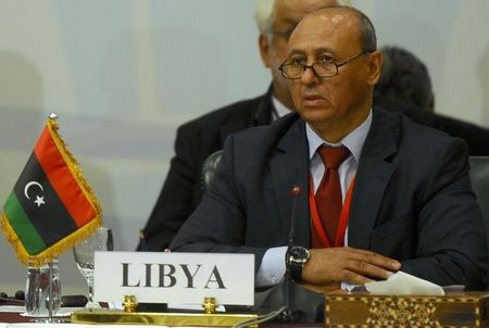 © Reuters. Chanceler líbio Mohammed Abdel Aziz em reunião ministerial de países vizinhos da Líbia no Cairo