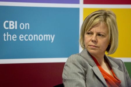 © Reuters. Confederation of British Industries Chief Policy Director Katja Hall attends a media briefing in London