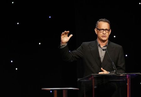 © Reuters. Actor Hanks speks at the 64th Annual ACE Eddie Awards in Beverly Hills