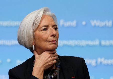 © Reuters. File photo of International Monetary Fund (IMF) Managing Director Christine Lagarde holding a news conference in Washington