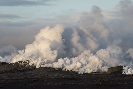 © Reuters. ALERTE ROUGE EN ISLANDE EN RAISON DE L’ÉRUPTION DU VOLCAN BARDARBUNGA