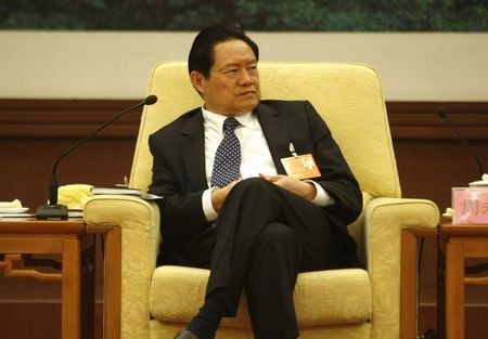 © Reuters. China's then Public Security Minister Zhou Yongkang attends the Hebei delegation discussion sessions in Beijing