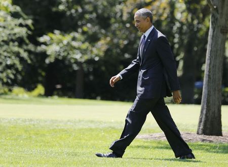 © Reuters. تقارير:السلطات الأمريكية تحقق فيما يشتبه بأن يكون تهديدا ضد أوباما
