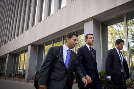 © Reuters. U.S. Representative Michael Grimm arrives at the Brooklyn Federal Courthouse in the Brooklyn Borough of New York