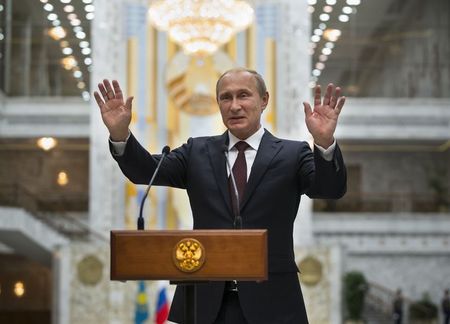 © Reuters. Il presidente russo Vladimir Putin 