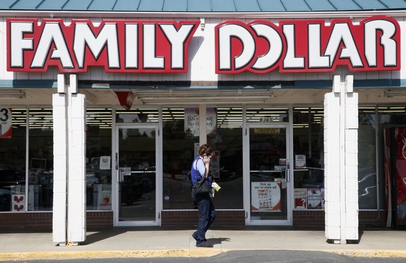 &copy; Reuters A woman walks by the Family Dollar store in Arvada