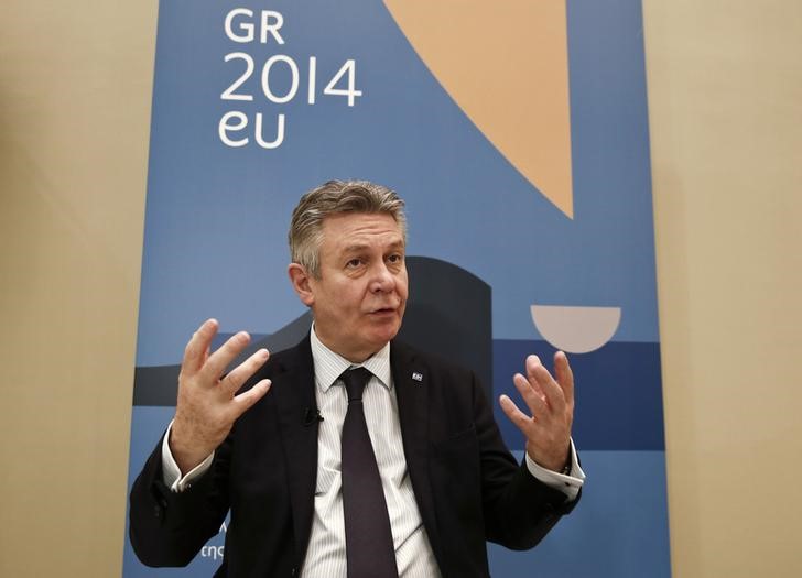 &copy; Reuters The European Union's trade chief Karel De Gucht gestures during an interview with Reuters in Athens