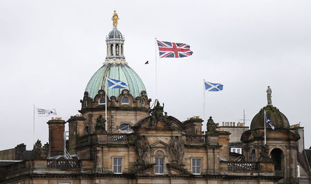 © Reuters. Dos grandes bancos planean irse a Londres si Escocia vota por separarse