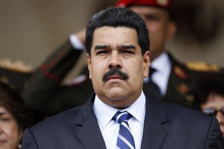 © Reuters. Venezuela's President Nicolas Maduro attends the handover ceremony of the Secretary General of the Union of South American Nations (UNASUR) in Caracas