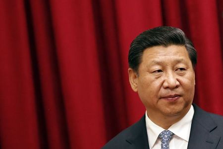 © Reuters. File photo of China's President Xi Jinping during a meeting in Caracas