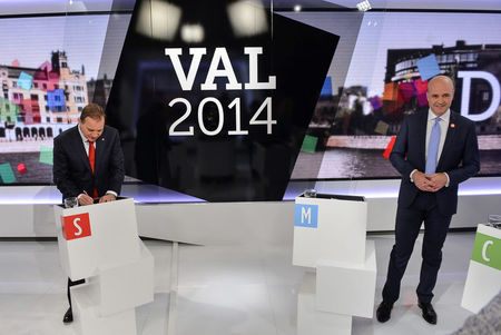 © Reuters. استطلاع: تقدم المعارضة في السويد بفارق ضئيل قبل الانتخابات العامة يوم الأحد