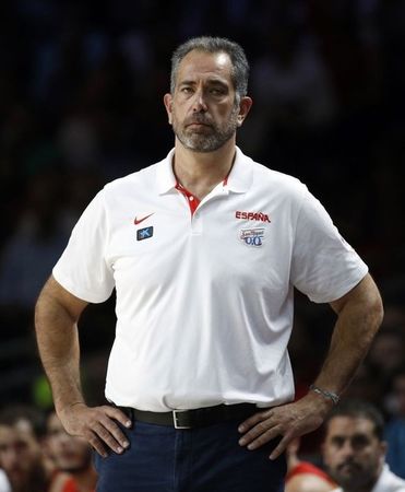 © Reuters. Orenga dimite como seleccionador de baloncesto tras el fracaso mundialista