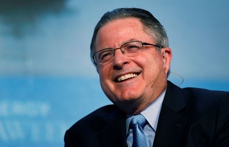 © Reuters. File photo of Watson, CEO of the Chevron Corp., speaking at the annual IHS CERAWeek conference in Houston