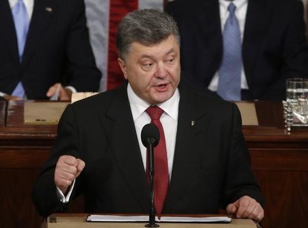 © Reuters. رئيس أوكرانيا يحث الكونجرس الأمريكي على مزيد من الدعم لبلاده 