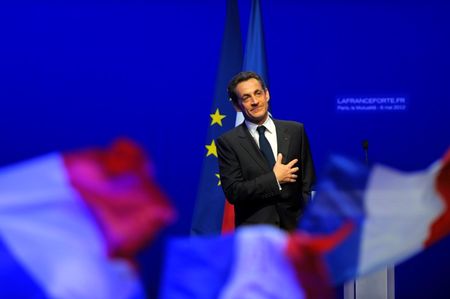 © Reuters. NICOLAS SARKOZY CANDIDAT À LA PRÉSIDENCE DE L'UMP