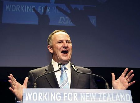 © Reuters. فوز الحزب الحاكم في نيوزيلندا بالانتخابات العامة للمرة الثالثة على التوالي