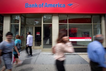 © Reuters. A Bank Of America sign is pictured in the Manhattan borough of New York