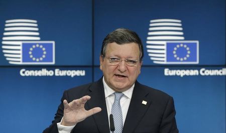 © Reuters. Barroso ve a la UE más fuerte tras la crisis de deuda europea