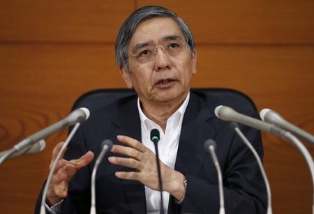 © Reuters. محافظ بنك اليابان المركزي يحذر من تأجيل زيادة ثانية في ضريبة المبيعات