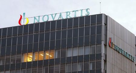 © Reuters. Logo of Swiss drugmaker Novartis is seen at its headquarters in Basel
