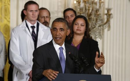 © Reuters. Obama fala sobre esforços do governo contra o Ebola