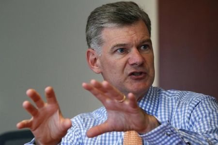 © Reuters. Mark Yusko, Chief Investment Officer at Morgan Creek Capital Management, speaks during the Reuters 2014 China Summit in New York,