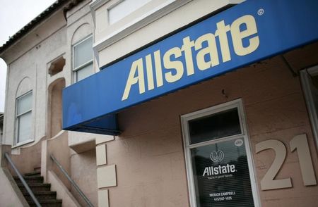 © Reuters. Allstate insurance posts fourth quarter results as office shown in San Francisco